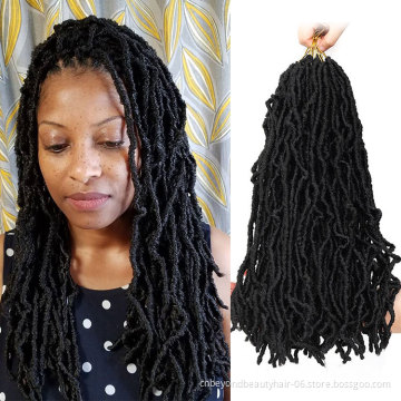 Nu faux Locs Crochet Hair Faux Locs Crochet Goddess Locs Ombre Dreadlock Hair Extensions bulk